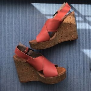 Hinge Nordstrom Coral Wedges